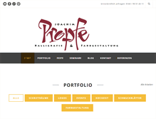Tablet Screenshot of kalligrafie-propfe.de